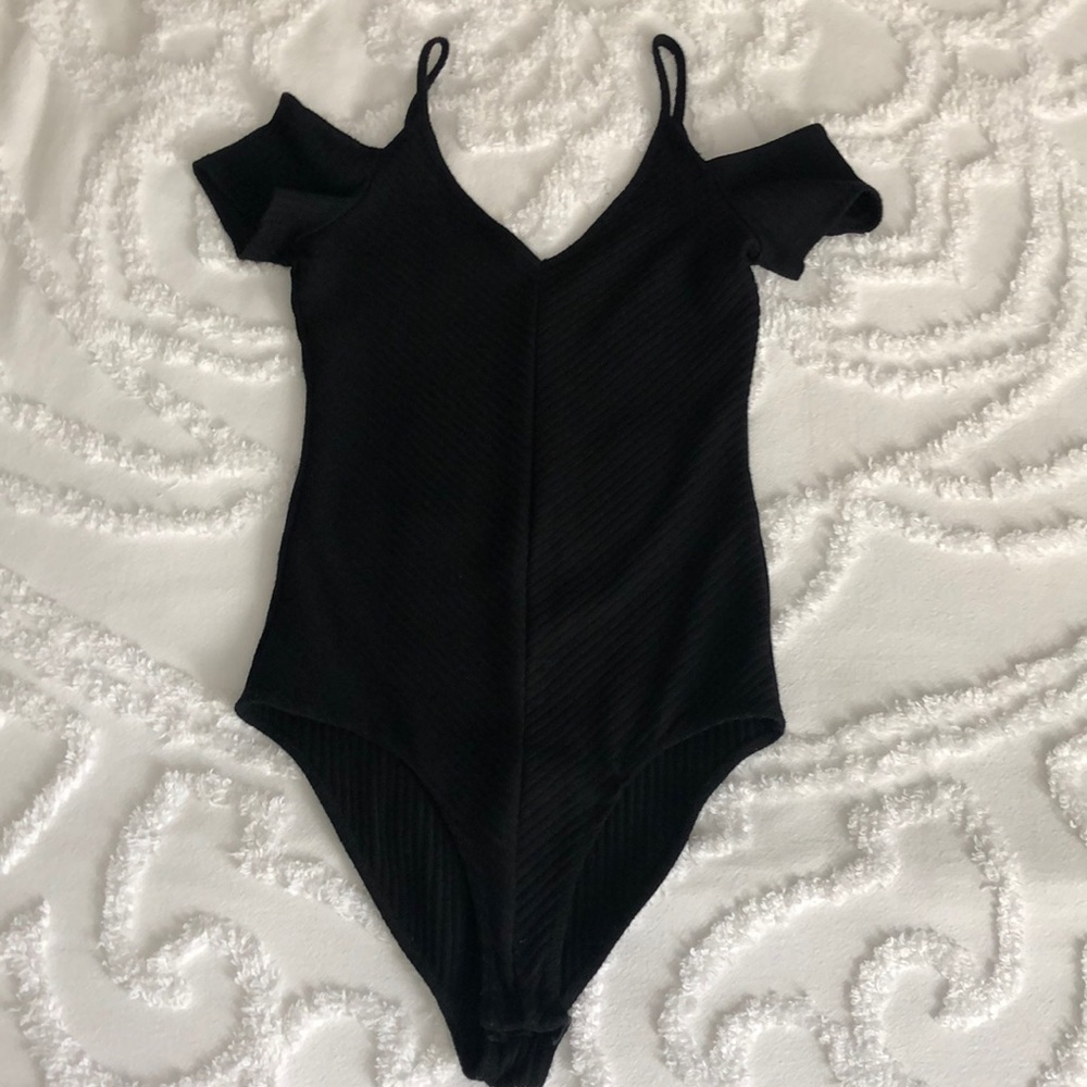 Shoulder cut-out bodysuit